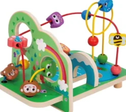 Kulbana med skogstema i trä till barn aktivitetsleksak Tooky Toy