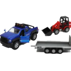 Leksaksbil SUV med trailer ljud och lampor Kids Globe 1:24