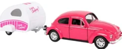 Leksaksbil Welly VW Beetle Rosa Kids Globe