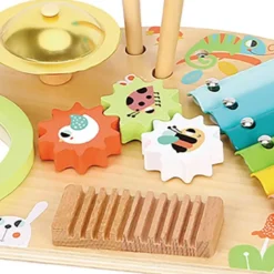 Leksaksinstrument i trä slagverksinstrument för den lilla musikern Tooky Toy