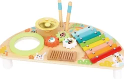 Leksaksinstrument i trä slagverksinstrument för den lilla musikern Tooky Toy