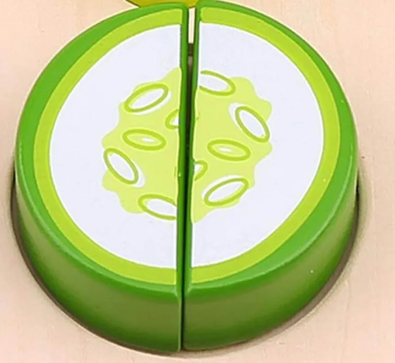 Leksaksmat delbara grönsaker i trä med skärbräda Tooky Toy