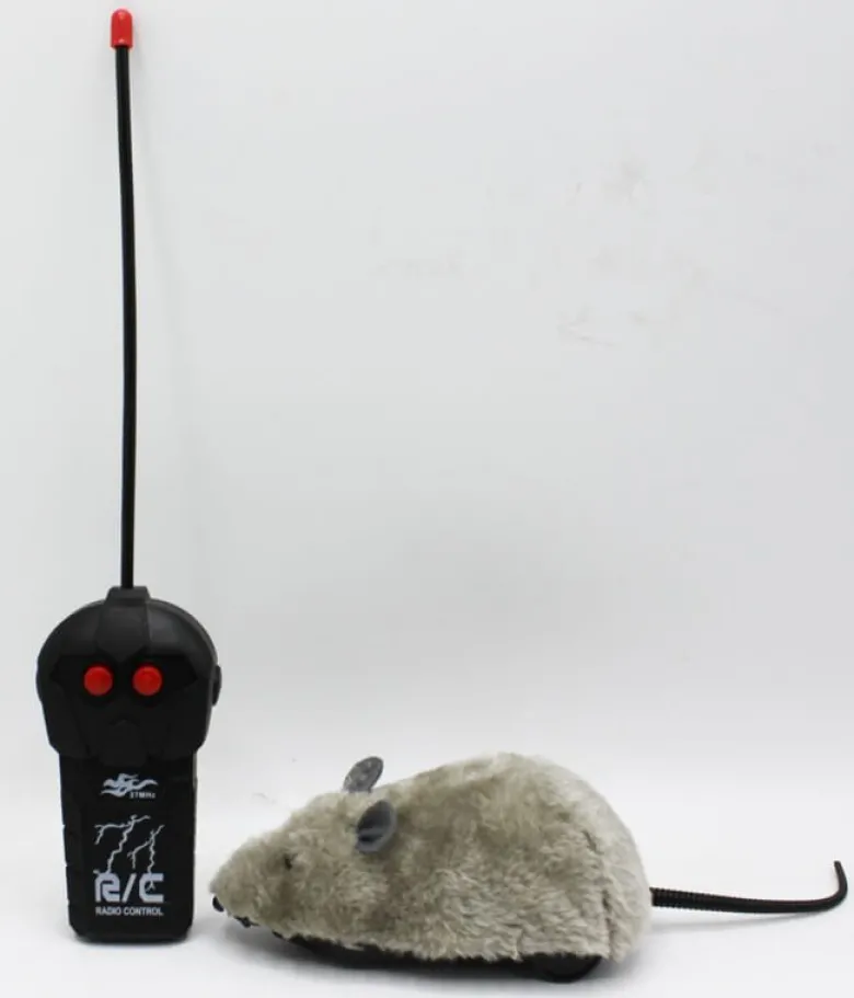 Leksaksmus radiostyrd grå eller vit