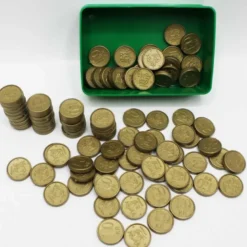 Leksakspengar 10 kr mynt 100 st