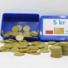 Leksakspengar 5 kr mynt 100 st