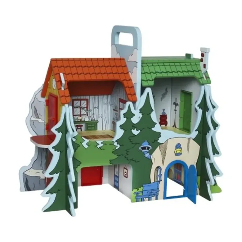 Lekvärld Bamsebyn med lekplatta