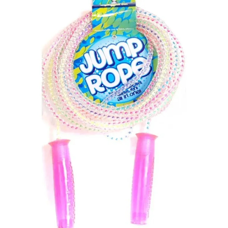 Långt Hopprep 6 meter Rainbow Plast