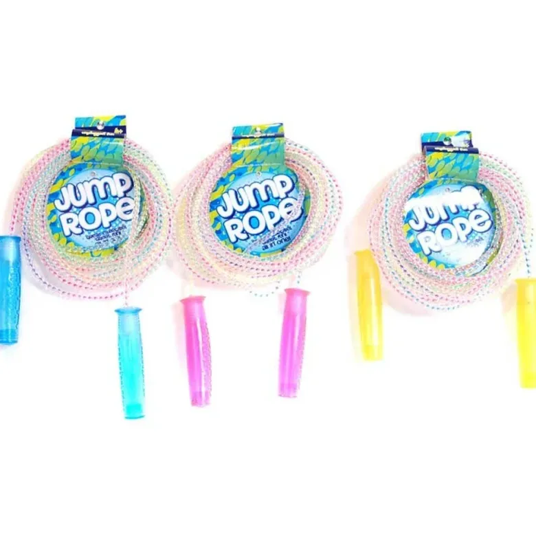 Långt Hopprep 6 meter Rainbow Plast
