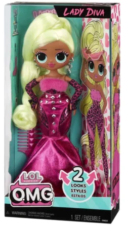 L.O.L. Surprise Lady Diva OMG House of Surprises Docka S4 25 cm