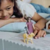 Lundby Docka med blindkäpp och hund