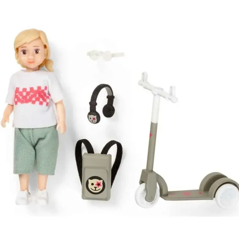 Lundby Docka med sparkcykel