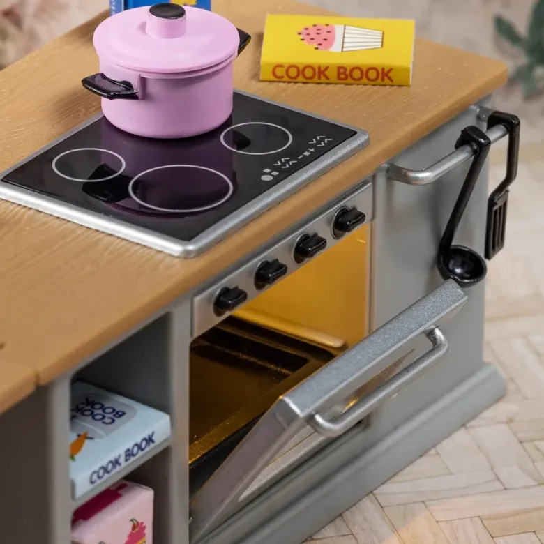 Lundby Spis och Kylskåp Set grå och svart