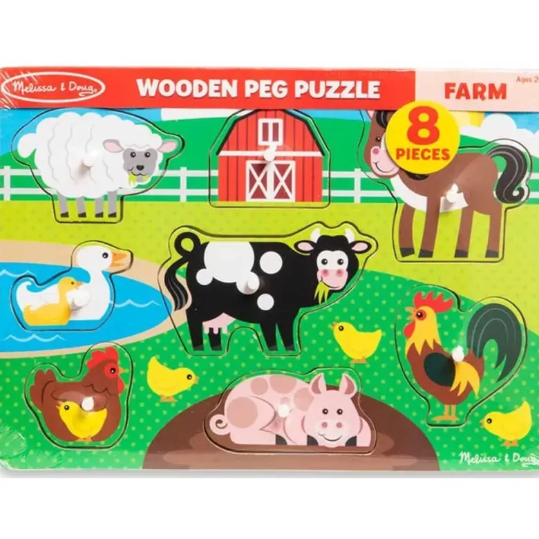 Melissa & Doug Knoppussel Bondgårdsdjur