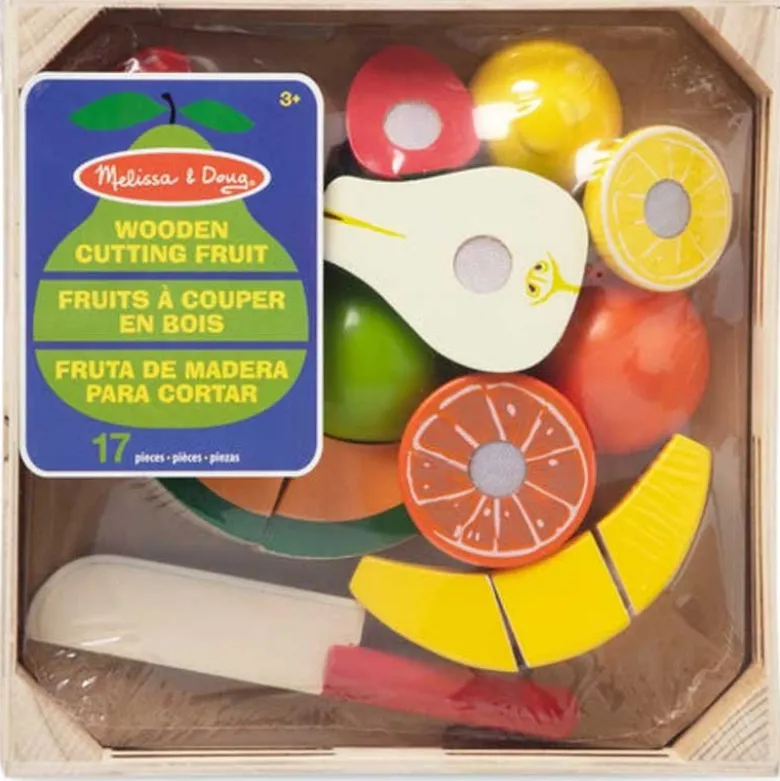 Melissa & Doug Leksaksmat Frukter i trälåda