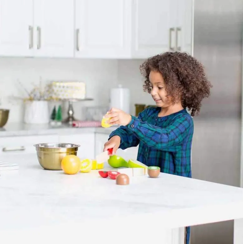 Melissa & Doug Leksaksmat Frukter i trälåda