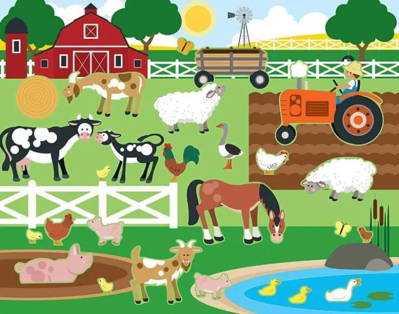 Melissa & Doug Stickers djur Återanvändbara