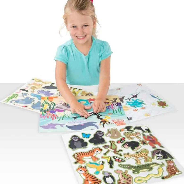 Melissa & Doug Stickers djur Återanvändbara