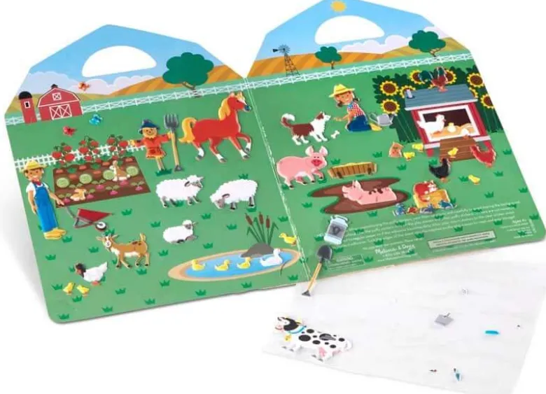 Melissa & Doug Stickers Tjocka Bondgård Återanvändbara