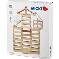 Micki Byggstavar Natur 200 st