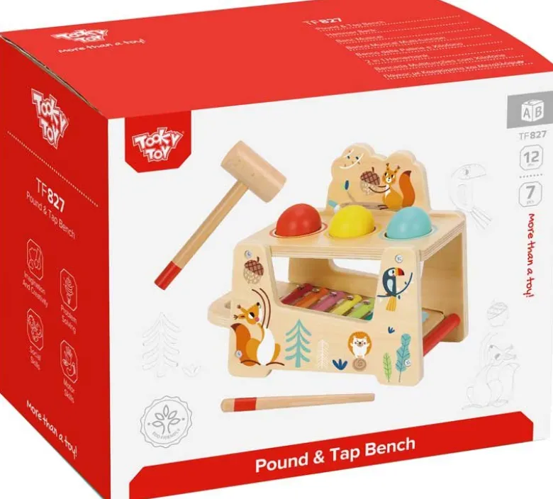 Musiklåda trä leksak till barn Tooky Toy