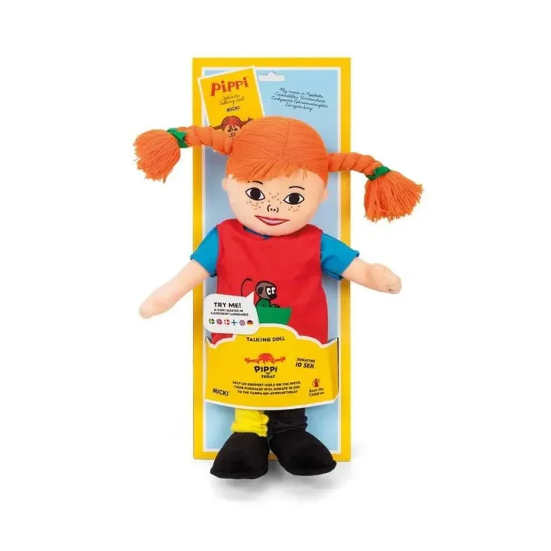 Pippi Taldocka Mjuk Tyg 40 cm