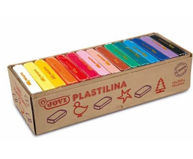 Plastilina Modellera 15 st, 350 gram, 15 färger Jovi