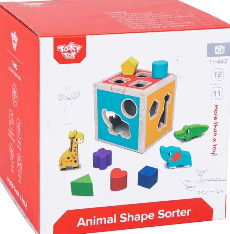 Plocklåda och Sorteringslåda i trä leksak Tooky Toy