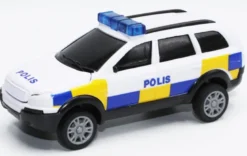 Polisbil Leksaksbil Pullback TEAMA - 1:32