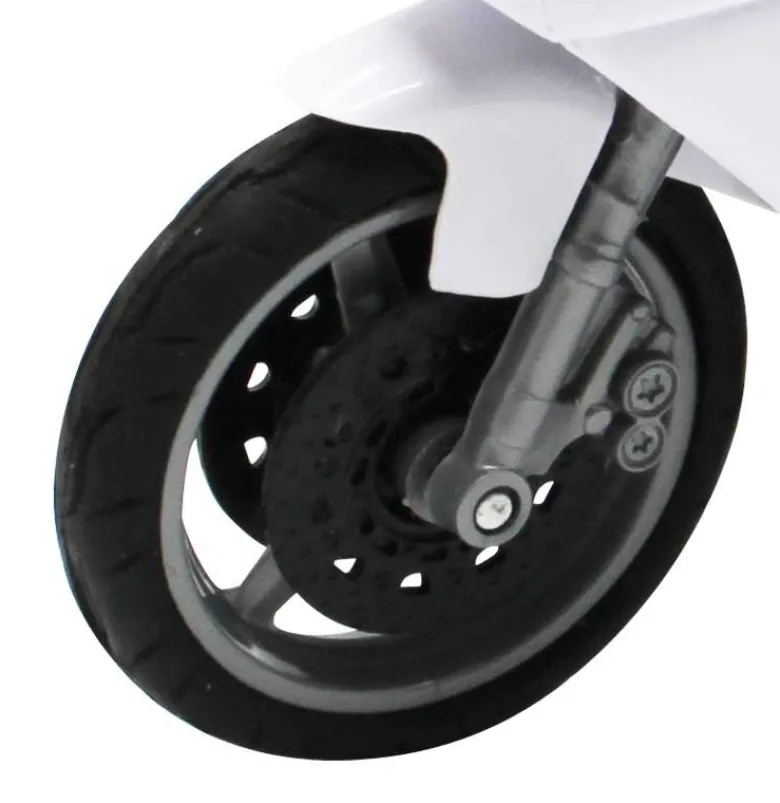 Polismotorcykel Leksak med ljud 1:12