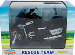 Polismotorcykel Police USA Leksaksmotorcykel med ljud Kids Globe 13 cm