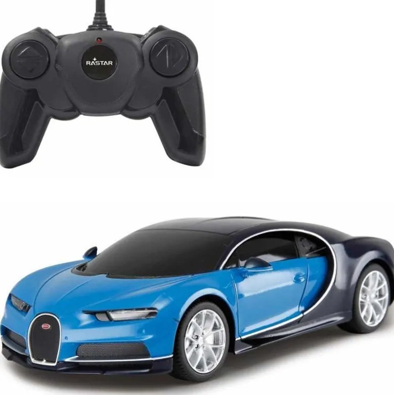 Radiostyrd Bil Bugatti Chiron Blå Jamara 1:24