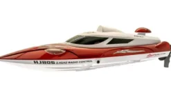 Radiostyrd båt Nitro SpeedBoat Med LED-Ljus Röd Gear4Play 30 km/h