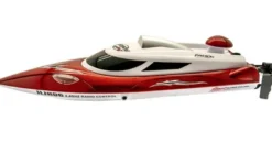 Radiostyrd båt Nitro SpeedBoat Med LED-Ljus Röd Gear4Play 30 km/h
