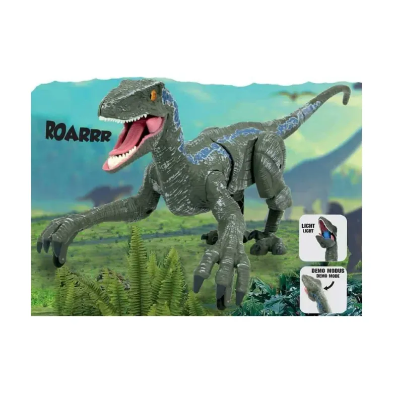Radiostyrd Dinosaurie Velociraptor Leksaksdinosaurie