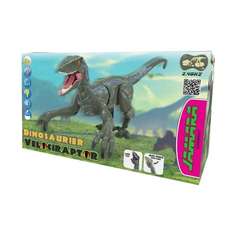 Radiostyrd Dinosaurie Velociraptor Leksaksdinosaurie