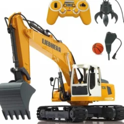 Radiostyrd Liebherr Grävmaskin R936 med Rivningsset Jamara 1:20 - 2,4 GHz