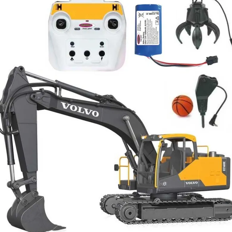 Radiostyrd Volvo Grävmaskin EC160E Metallväxlar Jamara