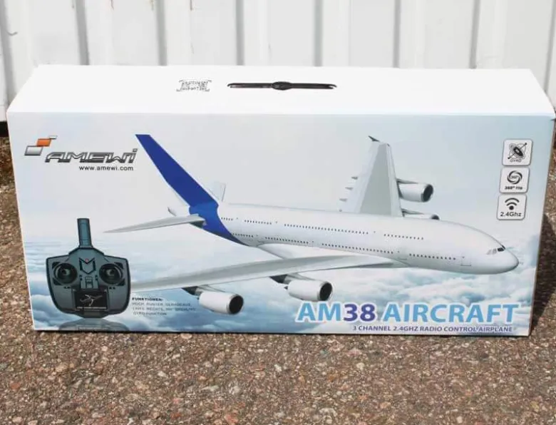 Radiostyrt Flygplan AM38 RtF Gyro 2,4 Ghz Amewi Vingspann 51 cm