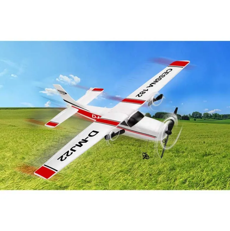 Radiostyrt Flygplan Cessna 182 D-MJ22 Gyro 2,4 Ghz Jamara