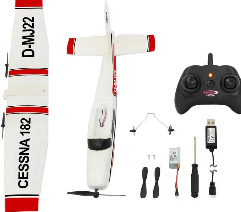 Radiostyrt Flygplan Cessna 182 D-MJ22 Gyro 2,4 Ghz Jamara
