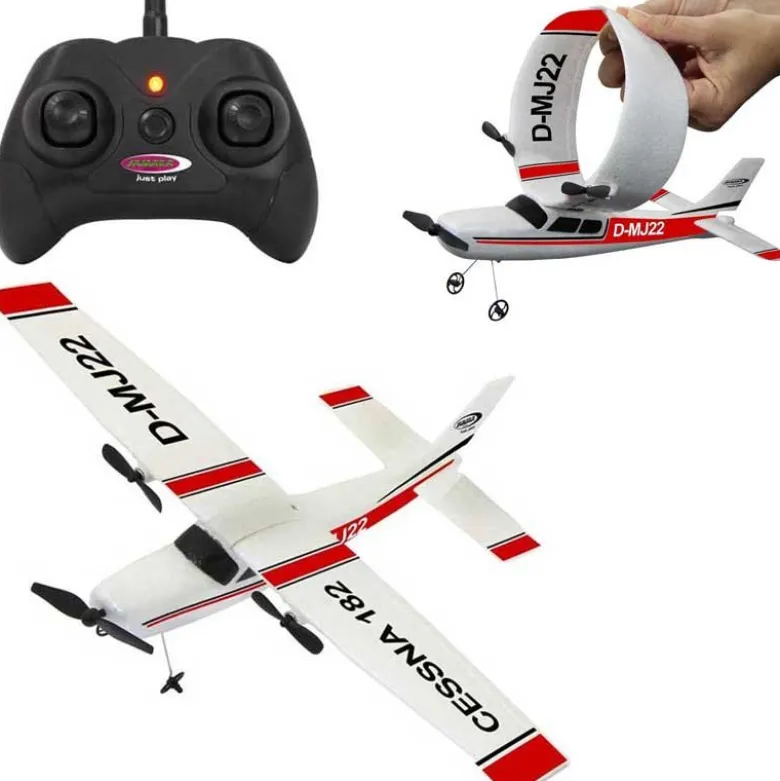 Radiostyrt Flygplan Cessna 182 D-MJ22 Gyro 2,4 Ghz Jamara