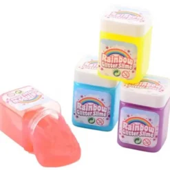 Rainbow Glitter Putty Slime