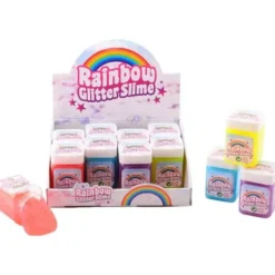 Rainbow Glitter Putty Slime