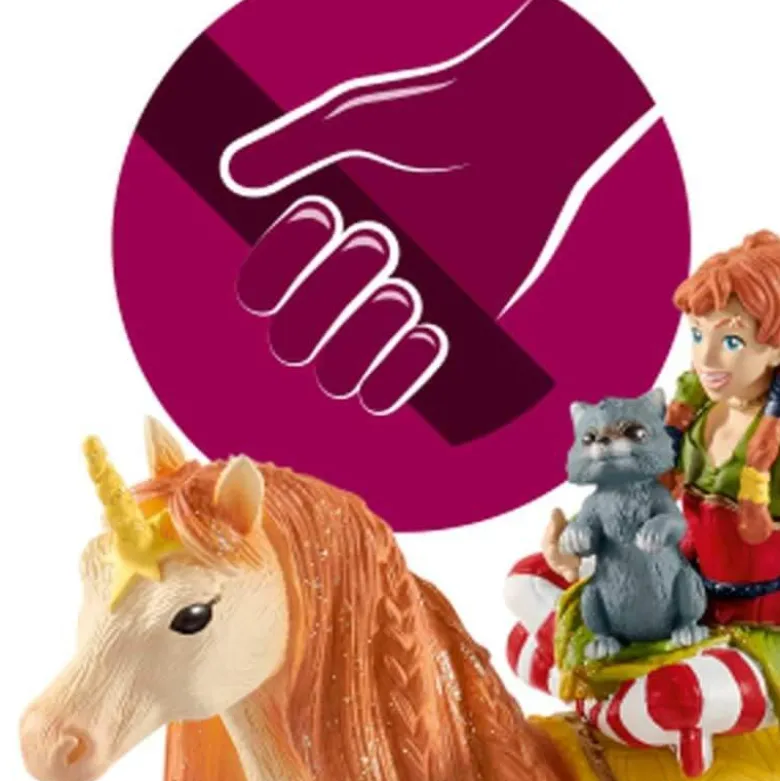 Schleich Bayala Fairy Marween med glitterenhörningmed 70567