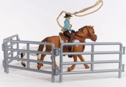 Schleich Cowgirl Team Roping Fun 42577