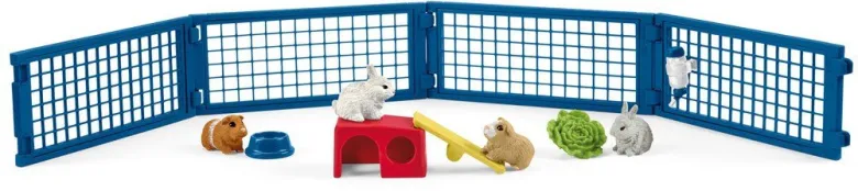 Schleich ett hem åt kaninen och marsvinet Kanin- och Marsvin bur 42500