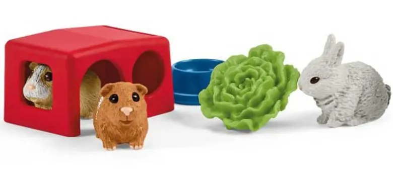 Schleich ett hem åt kaninen och marsvinet Kanin- och Marsvin bur 42500