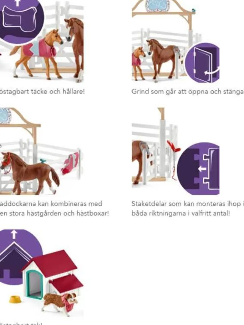 Schleich Horse Club Hannah's Gästhästar med Tiken Ruby 42458