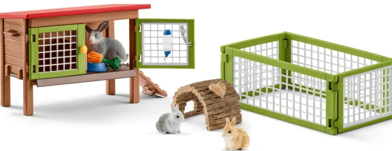 Schleich Kaninbur med Kaniner 42728