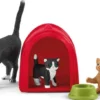 Schleich Katter med leksaker 42501